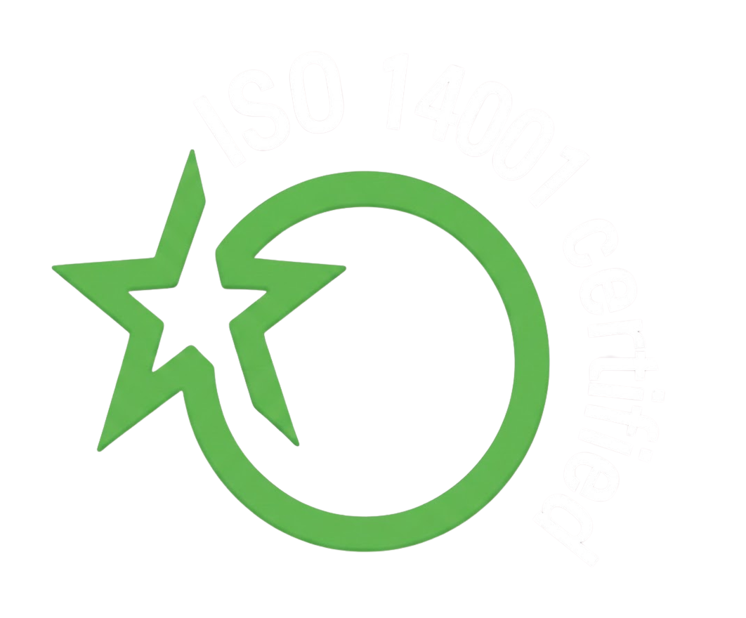 ISO 14001 certified badge