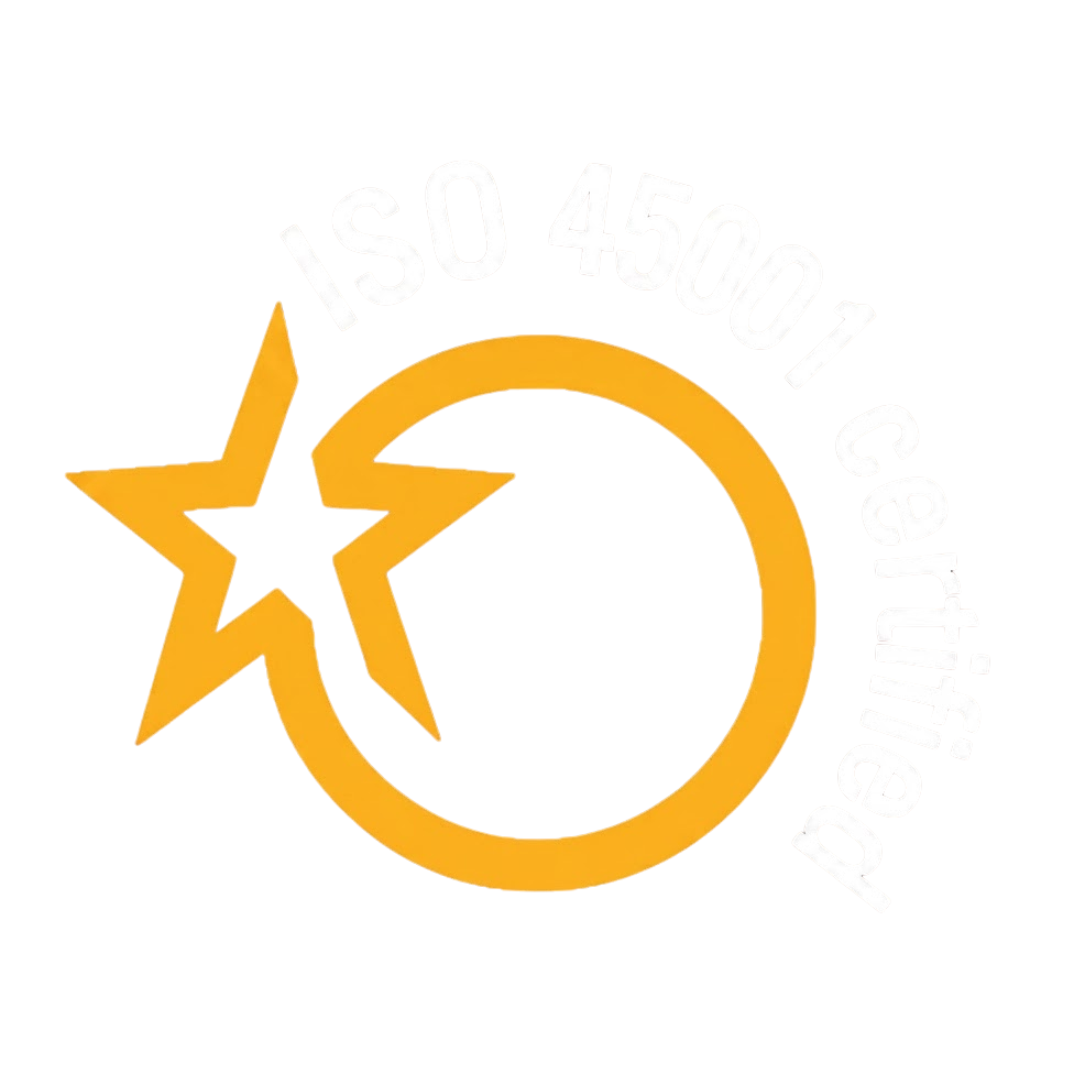 ISO 45001 certified badge